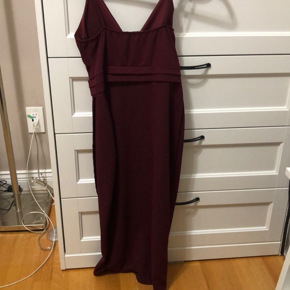 FOREVER 21 BURGUNDY DRESS - Picture 3 of 3